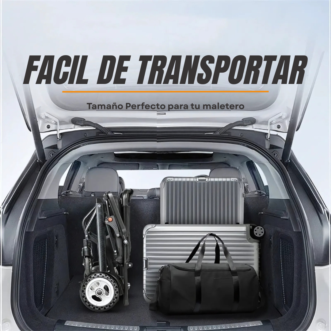 Silla de Ruedas Eléctrica Ultraligera 14 kg con Control a Distancia | Autonomía +20 km | Apta para vuelos