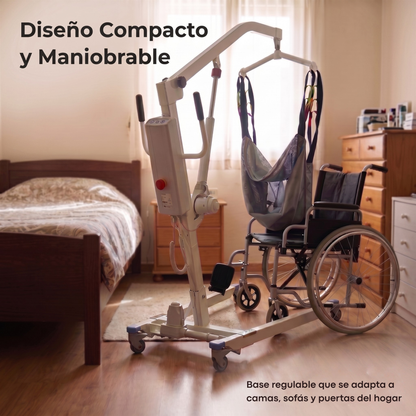 Grúa Eléctrica para Pacientes con Arnés Incluido – Elevador Ortopédico de Alta Resistencia