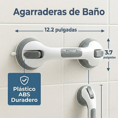 Agarraderas Baño con Ventosa Fuerte Antideslizante