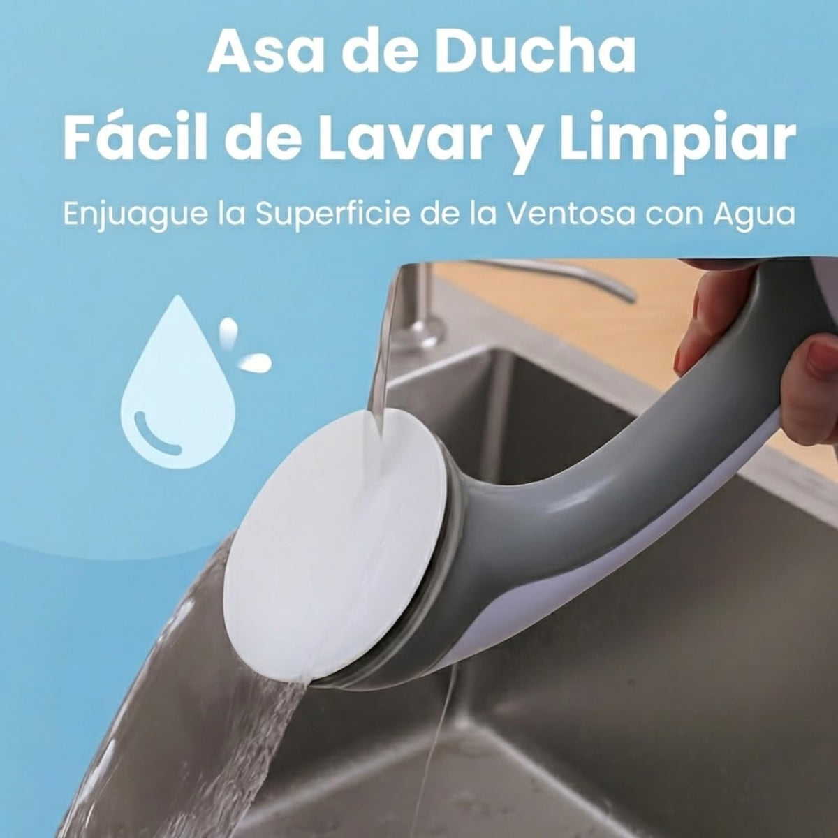 Agarraderas Baño con Ventosa Fuerte Antideslizante