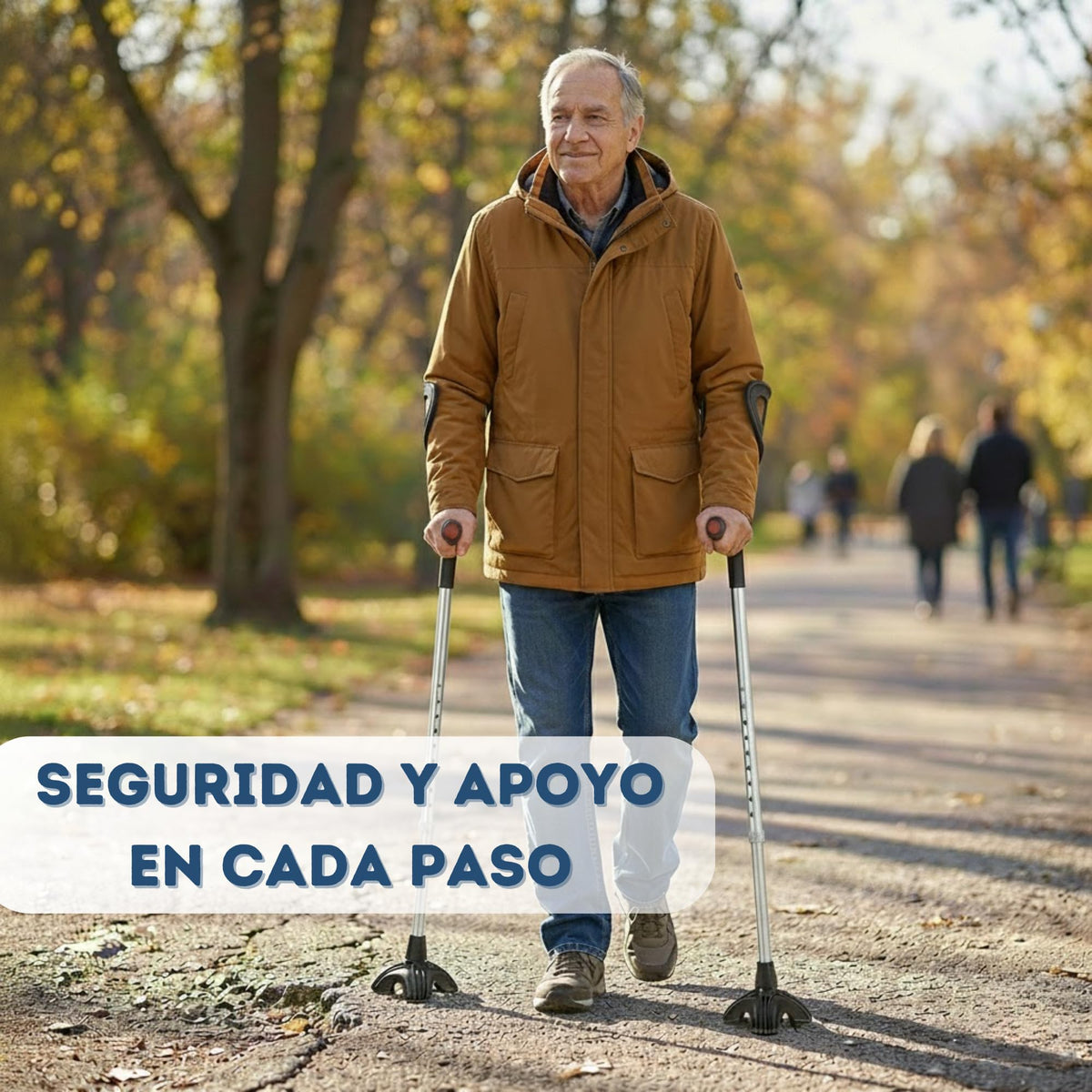 Muletas de Antebrazo Base Cuatro Puntas (x2 uds)