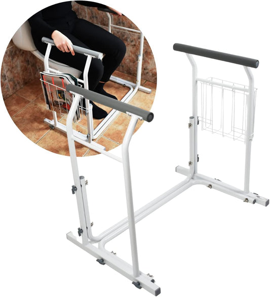 APOYA BRAZOS WC PORTÁTIL CON REVISTERO